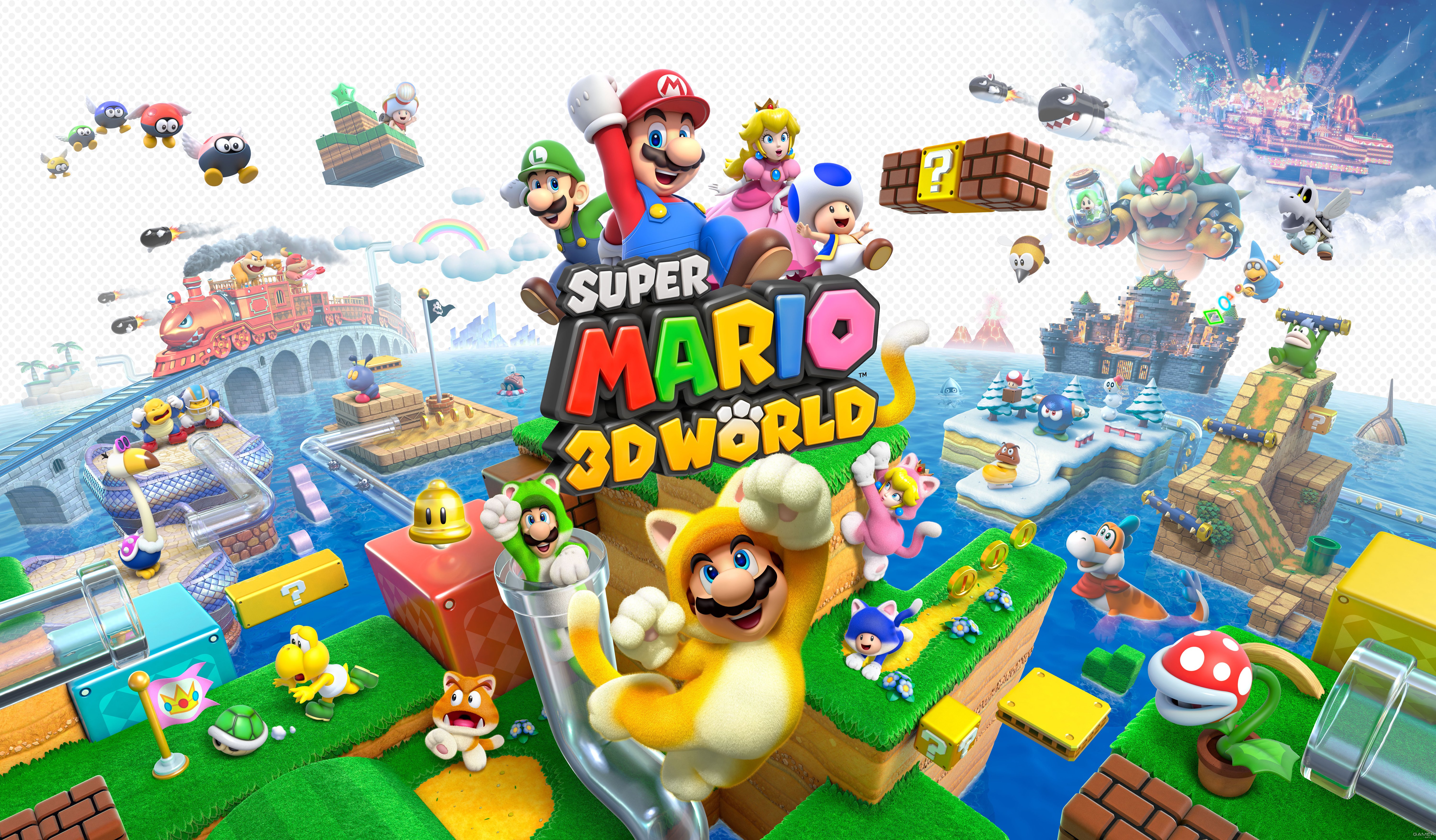 Super mario world. Игры super Mario 3d World. Super Mario 3d World Nintendo Switch. 3d Mario super World уровень. Игра супер Марио БРОС 3д.